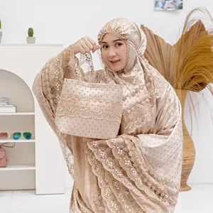 G.M.W - Mukena Dewasa Full Bordir Gracela Ekclusive Terbaru Katun Premium Viral