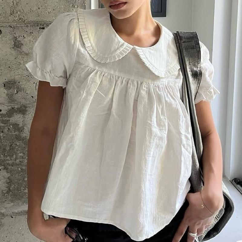 Sơ Mi Cổ Bẻ Viền Bèo Babydoll - Minimum Top