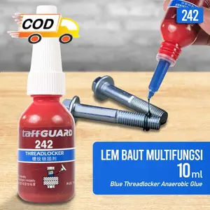 Lem Baut Multifungsi Perlindungan Anti Korosi Blue Threadlocker Anaerobic Glue 10ml