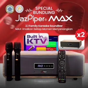 [2 UNIT] JazPiper MAX - All in One Home Karaoke System/ Family Karaoke Soundbar / Alat Karaoke Praktis