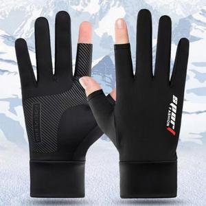 Sarung Tangan Pelindung Matahari Sarung Tangan Sutera Ais Sarung Tangan Menunggang Sukan Luaran Hitam