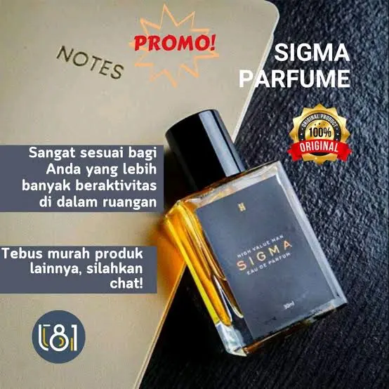 Parfum SIGMA 30Ml Pria - Aroma Segar Dan Lembut - Perfume Perfume Indonesia
