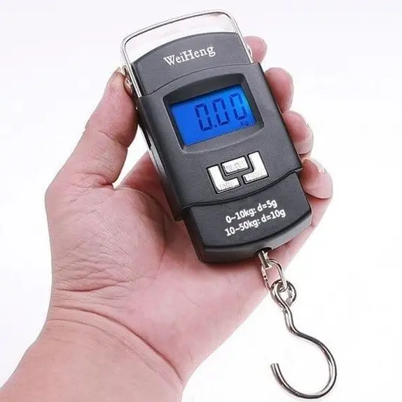 Timbangan Gantung Koper Digital Mini kapasitas 10-50 kg Layar LED Terang Stabil Kuat Kokoh Serbaguna Praktis  Portable Mudah Digunakan Elecktrik Travel Scale 5