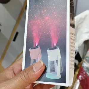 【GOOJODOQ】Mini Air Humidifier Ultrasonic Diffuser Purifier Pelembab Aromatherapy Sinar UV Pembasmi Bakteri