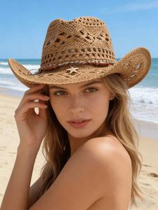 Sombrero ajustado liso de estilo boho para mujer, accesorio para actividades al aire libre en todas las estaciones, regalo ideal para mujeres, perfecto para uso casual y ocasiones festivas
