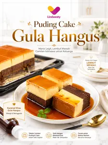 MODUL Resep Puding Cake Gula Hangus versi jualan Lindawaty A5 HVS