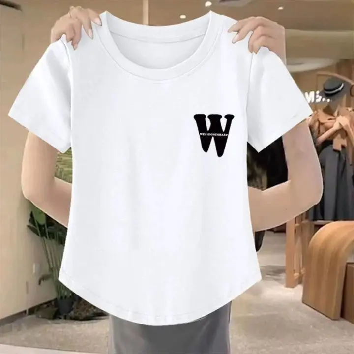 Baju Wanita Oblong - Bahan Spandek Distro - Baju Lengan Pendek - Atasan - Baju Kasual - T-shirt COD 4
