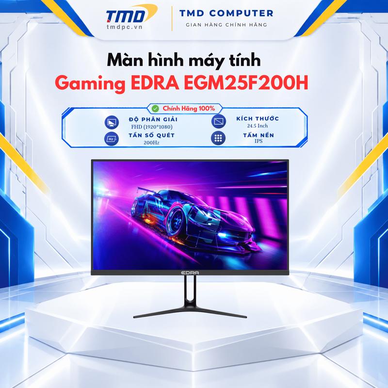 Màn Hình Gaming EDRA EGM25F200H - 24.5 Inch - Full HD - IPS - 200Hz - 1ms MPRT