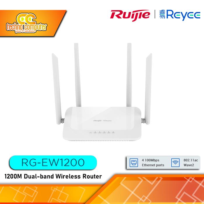 Gambar ROUTER RUIJIE/REYEE RG-EW1200 1200M Dual Band Wireless Router dari Techno Computer Bali Kota Denpasar Tokopedia