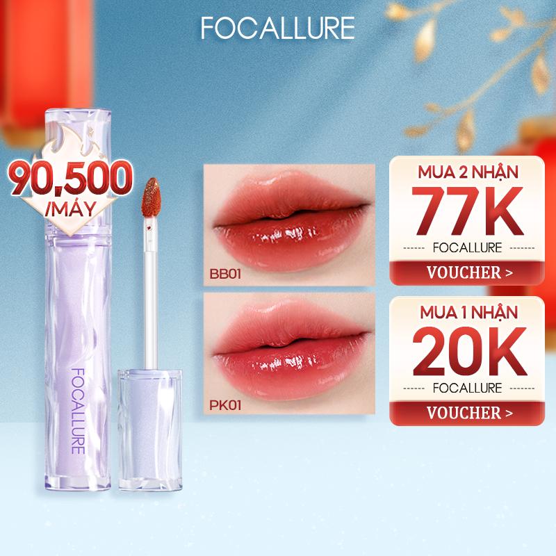  FOCALLURE Son Tint Bóng Hỗ Trợ Môi Căng Bóng Mọng Nước Phong Cách Hàn Quốc Trong Veo Đầy Đặn Sắc Tố Cao Hỗ Trợ Dưỡng Ẩm Môi 
