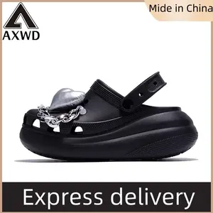 【Made in China】AXWD Sandal Cross Classic Bae Clog   Sandal wanita Cross classic Bae Clog   platform
