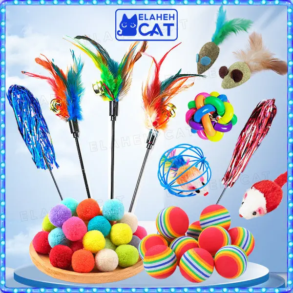 Mainan Bola Kucing Anjing Mainan Kucing Bulu Pet Toys Mainan Hewan