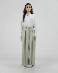 Gambar Mayoutfit Elaura Pants | Celana Twill Kulot Flare Wanita Lebaran Kondangan Office Look - Espresso, S-M dari MAYOUTFIT Kota Bandung 4 Tokopedia