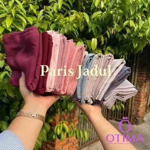 Hijab Paris Jadul by otima,varisha,kayla, Kerudung Segi Empat Basic Nyaman Muslim