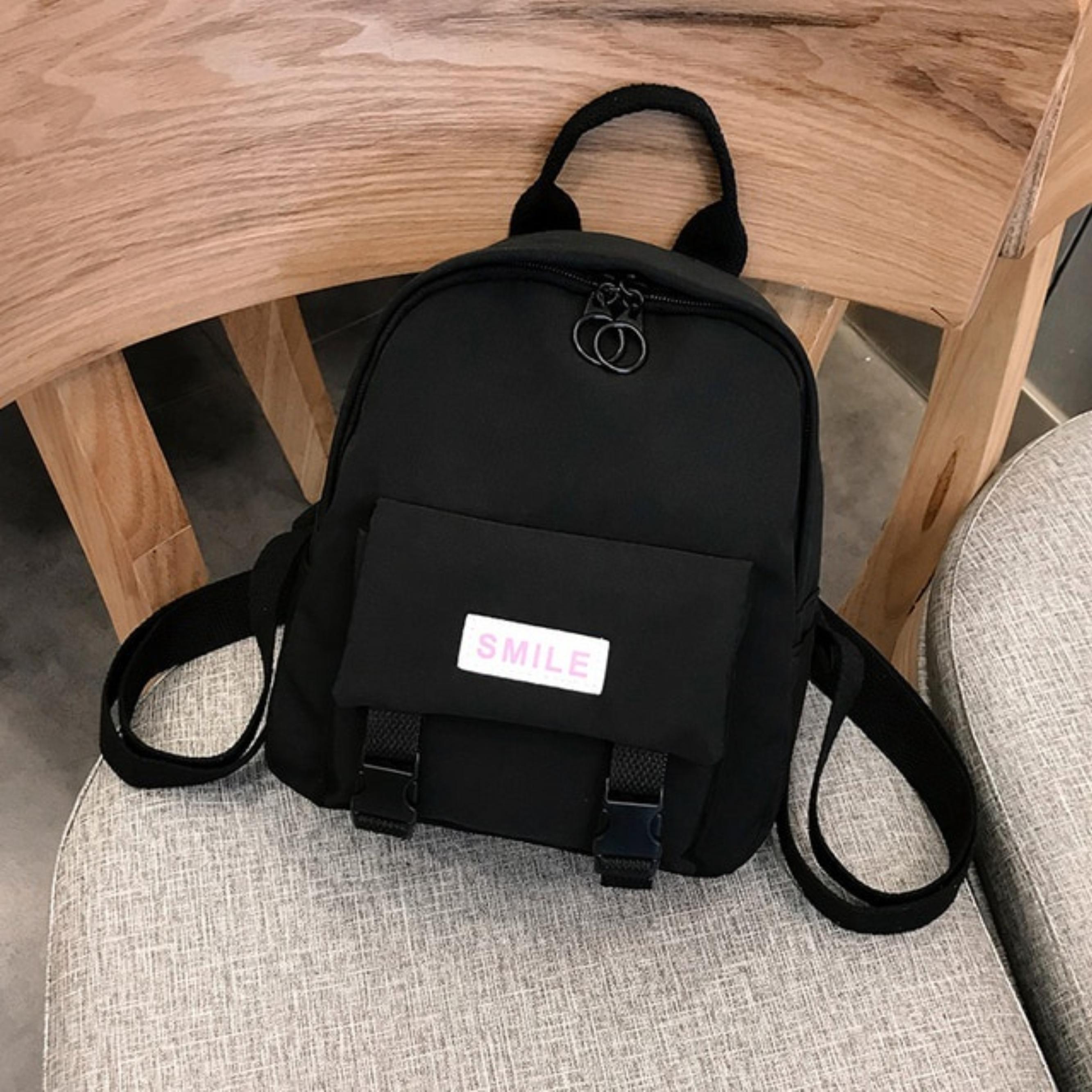 Tas Ransel Mini Wanita Smile - Ransel Mini Stylish Smile Korea Style