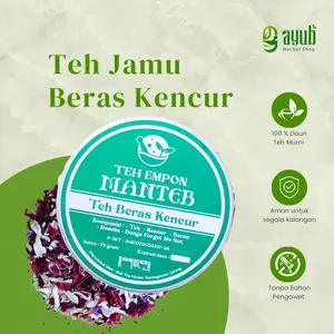 Teh Jamu Beras Kencur Herbal ALAMI 100% Teh Kesehatan Badan