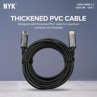 Gambar [ANTI-DELAY] NYK CABLE (CH 2.1) HDMI 2.1 8K OPTIC UHD - Active Optical Cable 20 Meter NON COD - HDMI 2.1 FIBER OPTIC 30M dari NYK Indonesia Kota Administrasi Jakarta Pusat 4 Tokopedia