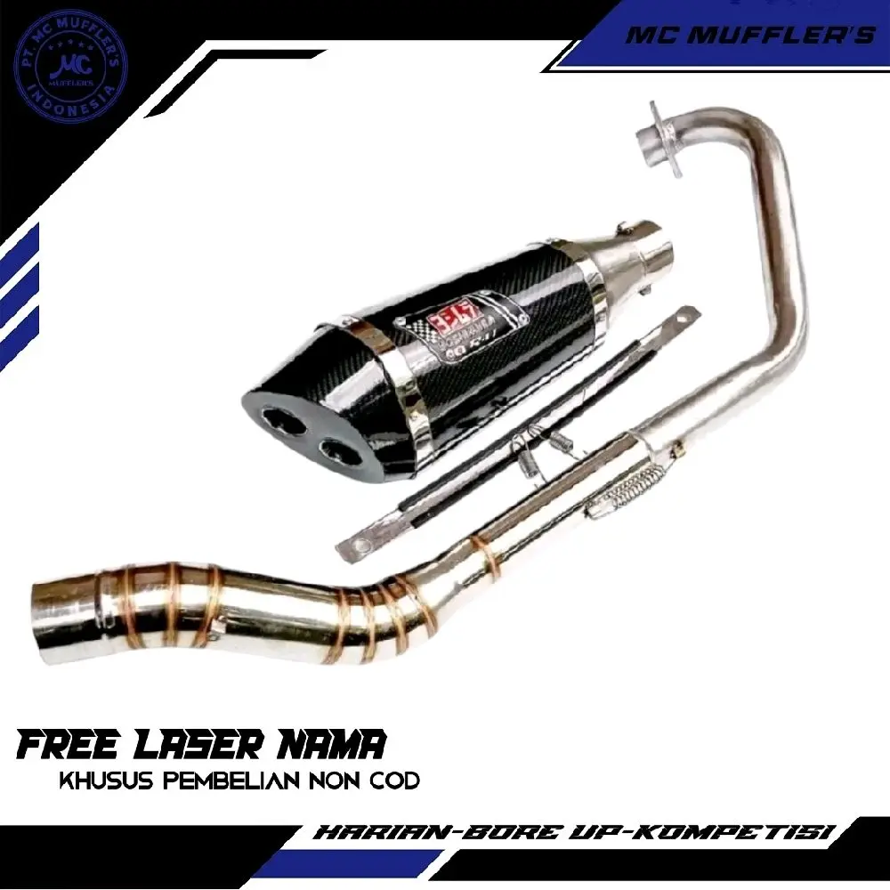 knalpot YOSHIMURA R11 dua lubang untuk vixion cb150r cbr150 fu r15 byson DLL
