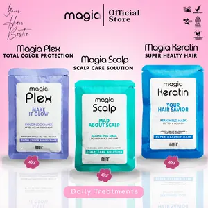 MASKER RAMBUT 1 SACHET 40GR || MAGIA KERATIN KERASHIELD MASK - MAGIA PLEX COLOR LOCK MASK - MAGIA SCALP BALANCING MASK