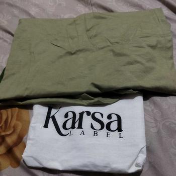 Product Review of Karsalabel Nara Pashmina Oval Kaos Rayon from O**👻 2