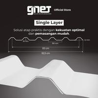 Gambar GNET Atap UPVC Single Layer Putih - Panjang 4 M, 5 M, 6 M - Tebal 1,2 MM - 4 M  dari GNET Official Store Kota Tangerang 3 Tokopedia