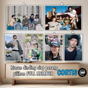 hiasan dinding CORTIS | 20x30 mdf premium | poster CORTIS | dekorasi kamar aesthetic Foto