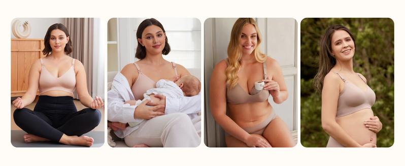 Product Introduction of Momcozy YN21 Nursing Bras For Breastfeeding Seamless Ultra Comfort Maternity Bra, Natural Shape, Pregnancy Sleep Bralette 7