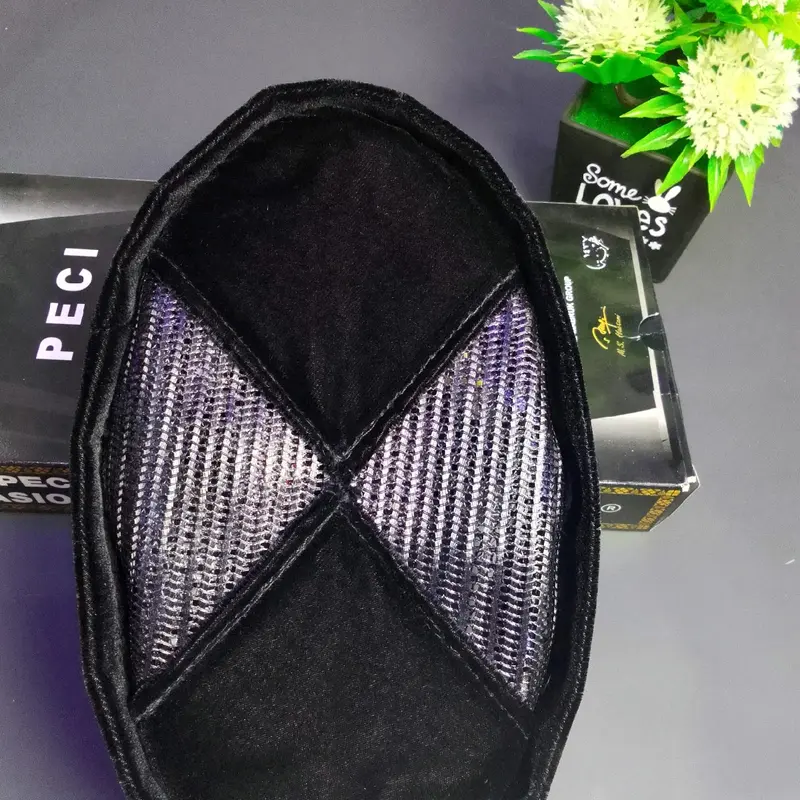 [BISA COD]PECI SONGKOK AL BALAD SUPER PREMIUM HITAM AC SILANG Kopiah Pria Muslim peci 2
