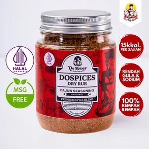 Dospices Healthy Dry Rub [Cajun Seasoning] Bumbu Marinasi Rendah Kalori [100 Gr] Bubuk Rempah Instan Rendah gula Rendah lemak
