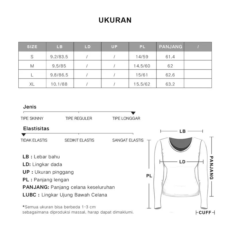 [MEIN] Elegant Kaos Off Shoulder Wanita Baju Atasan Lengan Panjang Hitam Top Cewek Basic Casual 4371 7