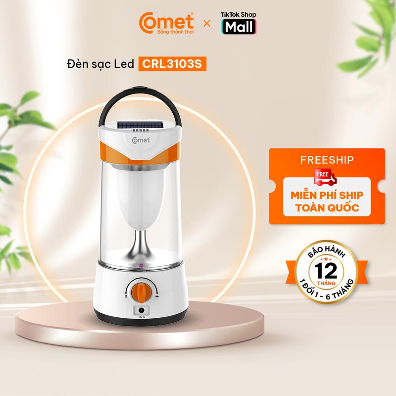 Đèn Sạc Tích Điện LED Comet CRL3103S 10W Năng Lượng Mặt Trời Siêu Sáng