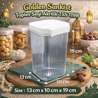 Gambar Golden Sunkist 1 PCS Toples Segi Food Grade – TSS 1198 / TST 1199 / TSP 1197 | Toples Kue Lebaran & Ramadhan Toples Jajan Snack Wadah Makanan Kering Tutup Rapat Kedap Udara - TSP 1197 dari Ratu dapur_NEW Kota Surabaya 4 Tokopedia