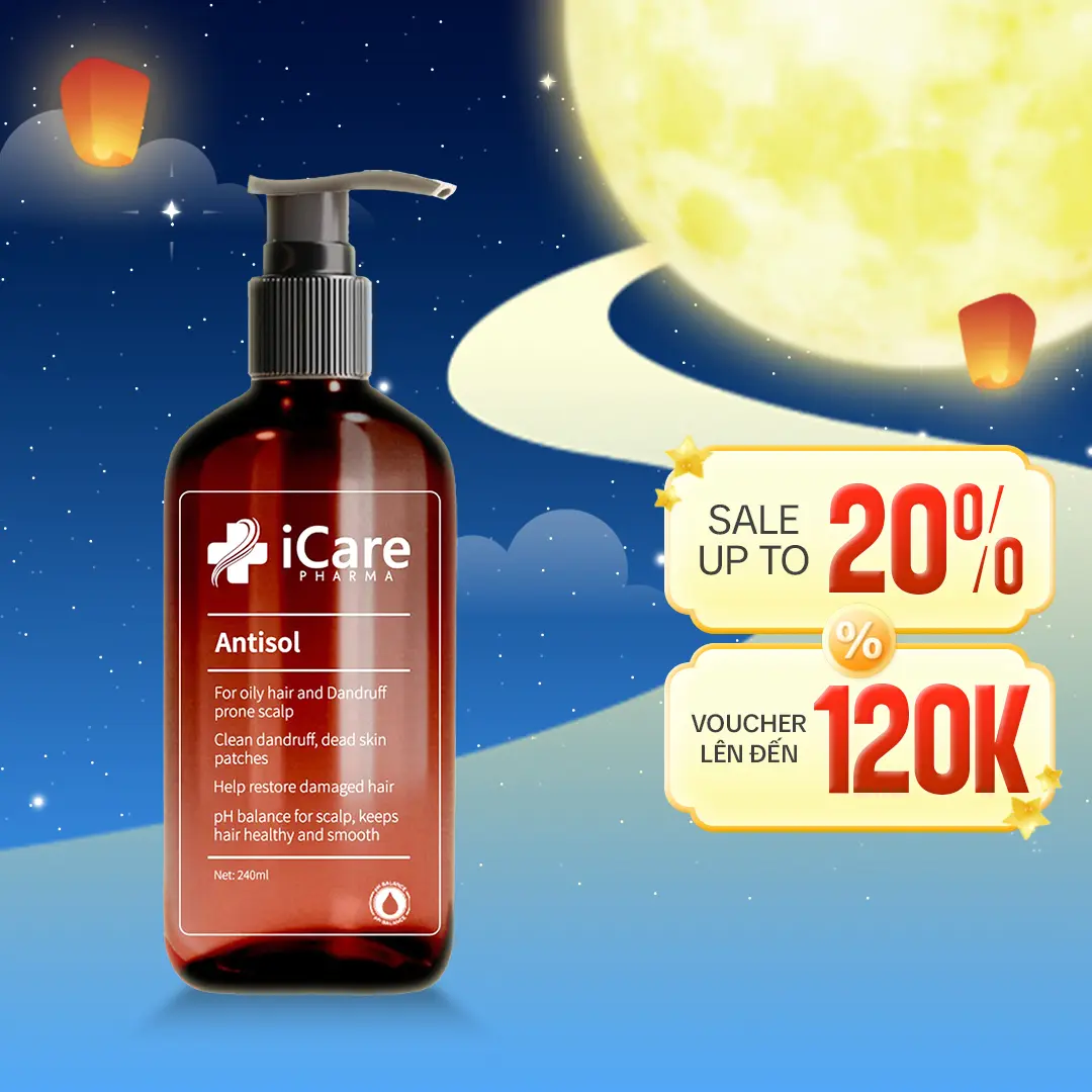 Dầu Gội Sạch Gàu Antisol | Chiết Xuất Dược Liệu | Dịu Mát Da Đầu