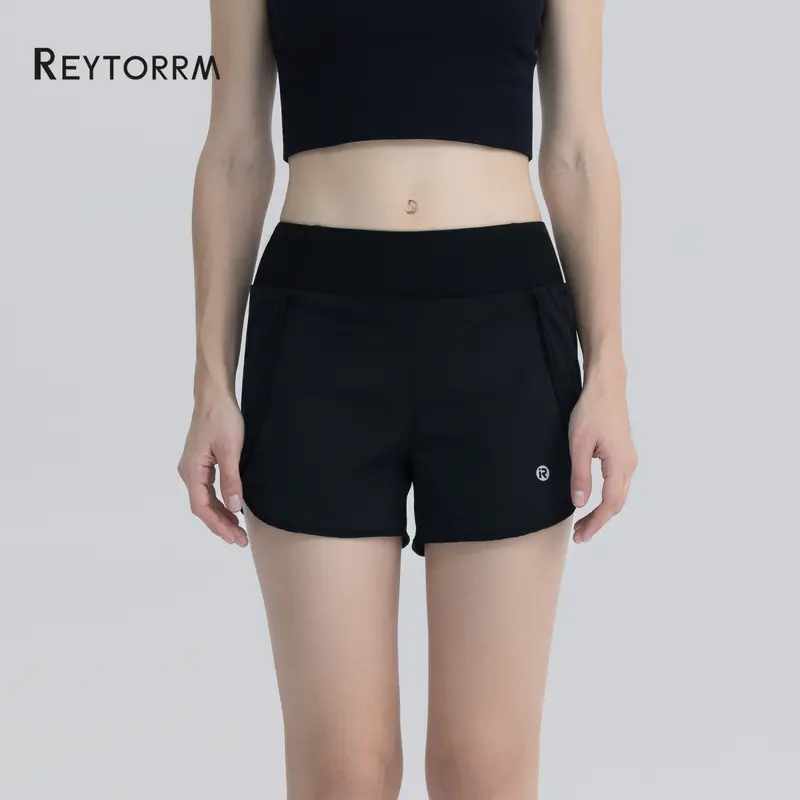 Reytorrm Celana Pendek Celana Yoga Cepat Kering Pinggang Tinggi Wanita Yoga&Running Sport.(DK046) 3