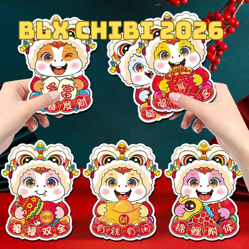 Bao lì xì CHIBI Tết 2026 Bính Ngọ hoạt hình dễ thương cute AAA iLita hottrend…