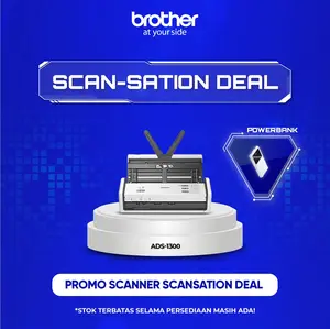 Brother Scanner ADS-1300 (Pengganti ADS-1200) ADF 30ppm Garansi Resmi