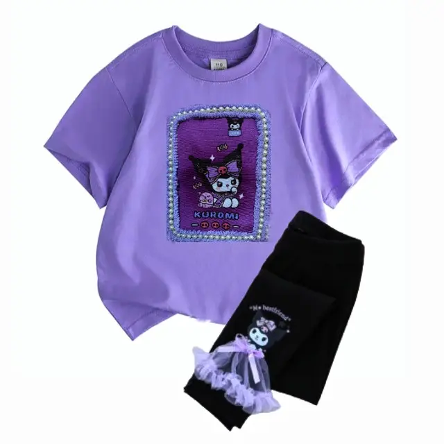 Setelan anak perempuan 1-10tahun/satu stel baju legging kurommii mellody lotsso baju legging anak oneset Katun 0