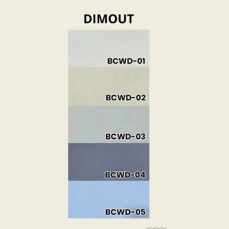 BCW Vertical Blinds Dimout Blok cahaya 80% - Tirai Jendela - Tirai Kantor Rumah Curtain 1