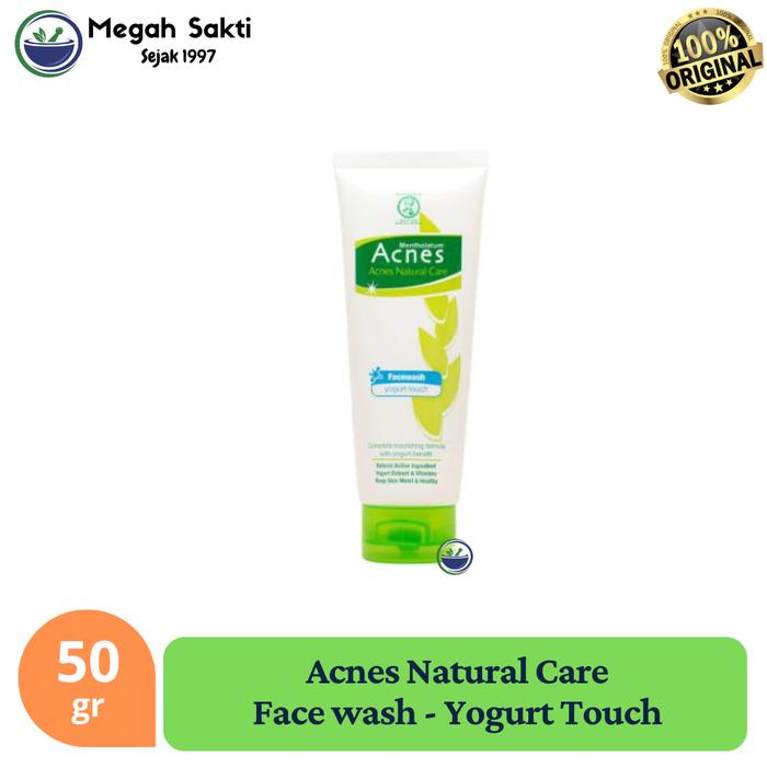 Gambar Acnes Natural Care Yoghurt Face Wash 50 Gr ( BIru ) Facial Membersihkan dari Megah Sakti Pharmacy Kota Medan Tokopedia