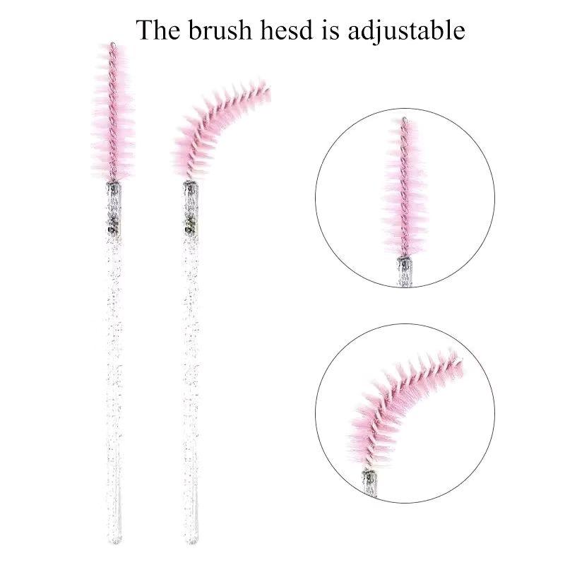 Mascara Wand isi 50 pcs spoolie brush alis maskara sekali pakai Eyelash 7