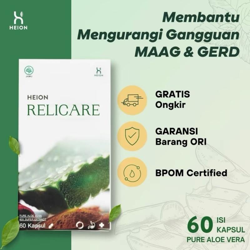 Heion Relicare 60 kapsul - HEION BPOM ORIGINAL 0