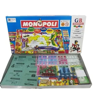 Mainan anak monopoli GB 5IN1 (monopoli,ludo,catur, halma, dan ulartangga) / monopoli cewek & cowok Papan Board Cowok Cewek Games Toys