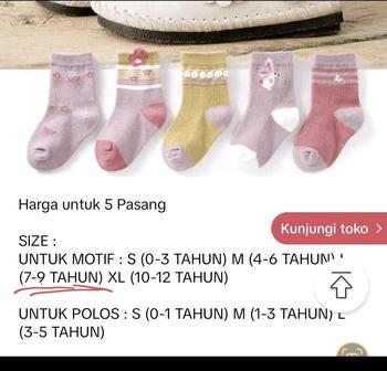 Product Review of Kaos Kaki Anak Motif Lucu Basic UMUR 0-12 Tahun Kids Short Socks - 5 Pasang - Fashion from U** F**🌹 0