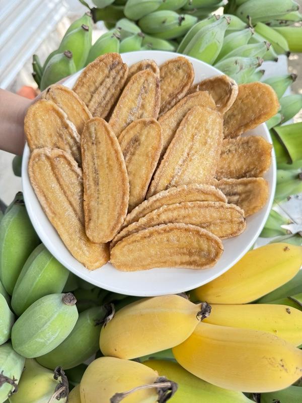 Product Introduction of 1KG Chuối sứ sấy mộc không đường Snack Ăn Vặt Food Thức Ăn 11