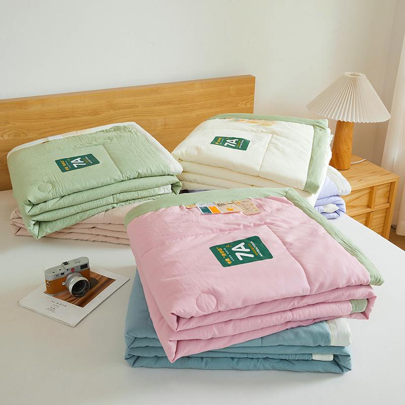 Product Introduction of Palaro Soy Fiber Summer Quilt,Antibacterial Summer Quilt,Breathable Multi-size Summer Comforter,Washable Quilt-for-Air-Conditioning 6 Colors 10