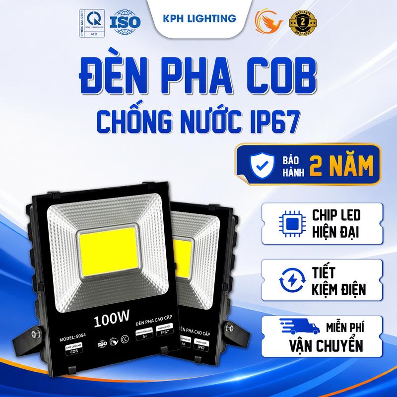 Đèn Pha LED COB 50W - 100W - 150W - 200W - 300W KPH Lighting Chống Nước IP67 -…