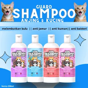 Guard Shampoo Kucing & Anjing 250ml – Antifungal & Anti Jamur, Melindungi Kulit dari Jamur & Bakteri, Mengurangi Gatal & Bau, Aman untuk Kulit Sensitif, Bulu Lebih Bersih, Lembut & Wangi