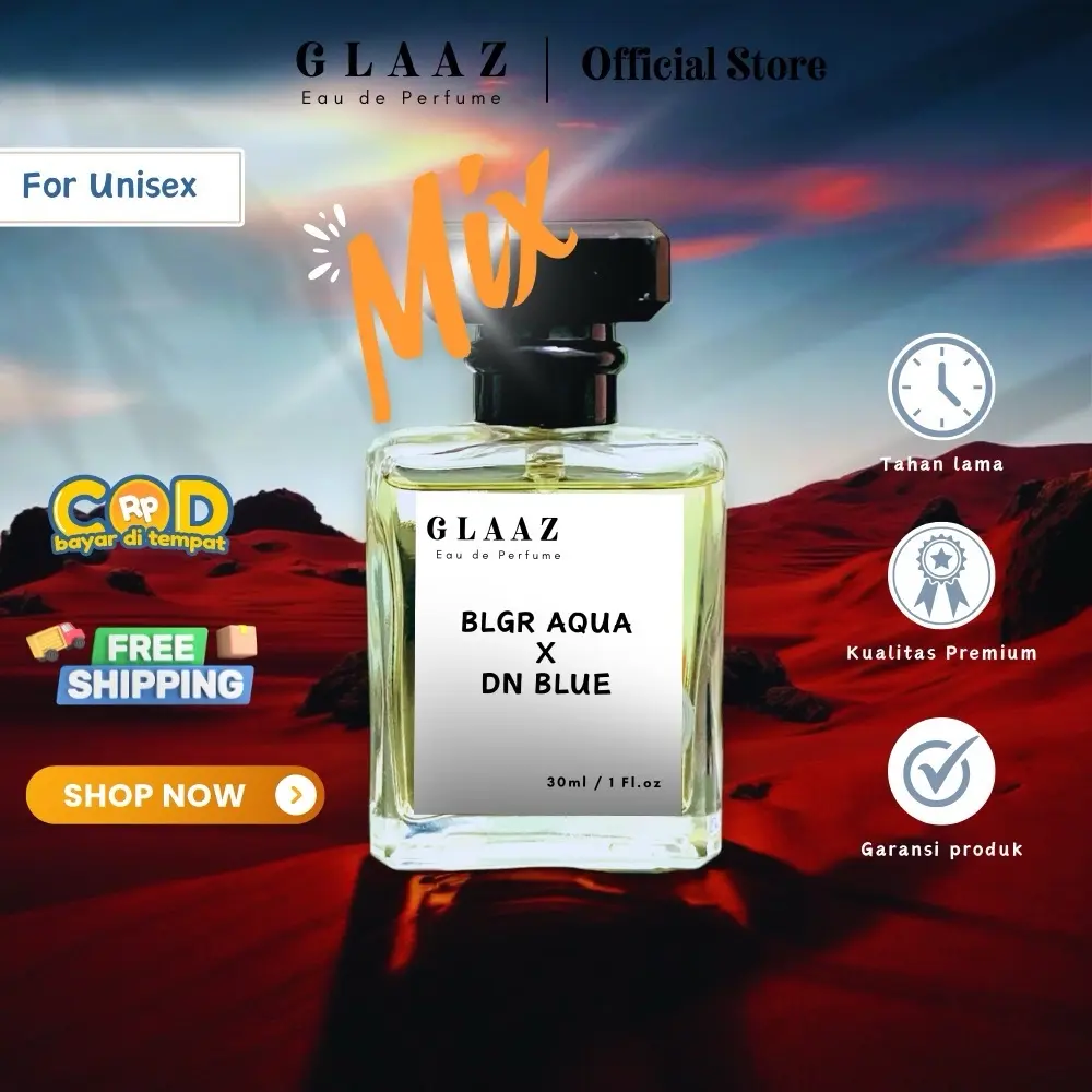 Glaaz Parfum - Blgr AQua X Dn Blue - Parfum Unisex