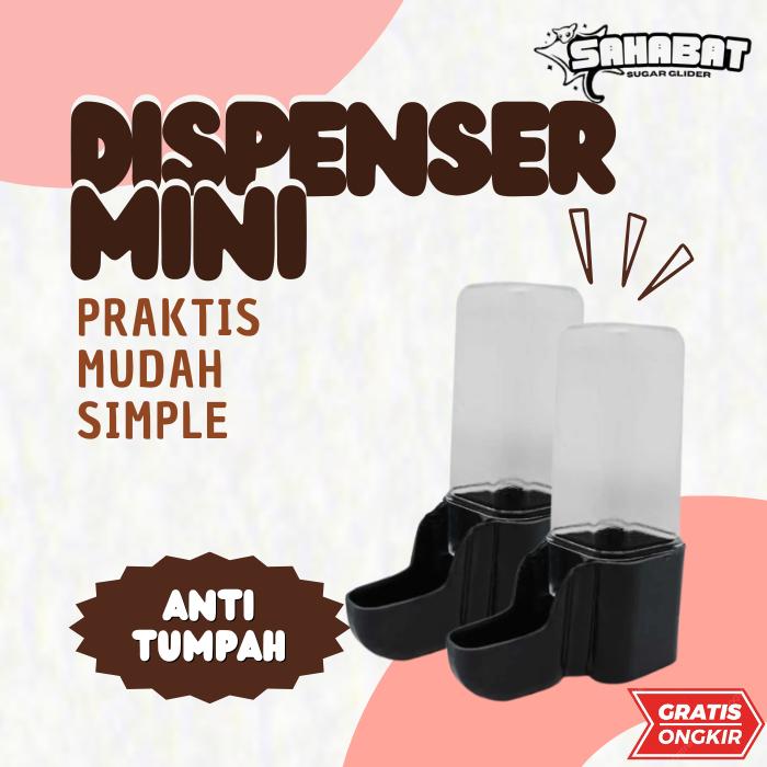 Dispenser Mini / Tempat Minum Sugar Glider Hamster / Burung / Praktis 0