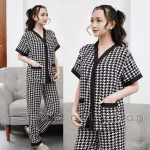 Oneset terbaru//oneset crop // Oneset HIGHTWAISTRAYON//oneset rayon Celana Panjang Setelan Wanita